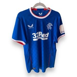 Castore 2022/2023 Glasgow Rangers Home Soccer Jersey. Size M.